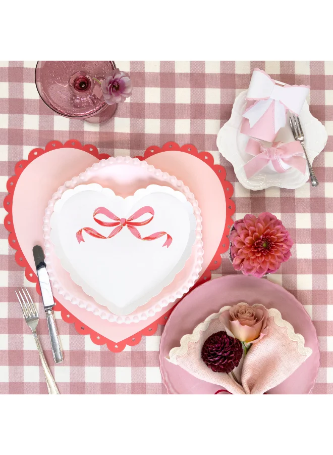 Meri Meri  Coquette Heart Large Napkins - Pack of 16  | Best Price UAE